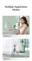 JISULIFE FA17 Rechargeable Fan with LED Light and Table Tripod. 