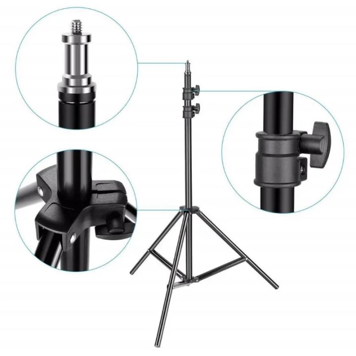 Light%20Stand%20Photography%20Portable%20Tripod%20with%201/4%20Screw%20for%20Softbox%20LED%20Ring%20Light%20Phone%20Camera%20Laser%20Level%20Projector%20-%20Image%204