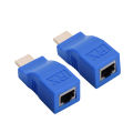 HDMI Signal TX Adapter, CAT 5e 6 Cables HDMI Extender Adapter for Home Use. 