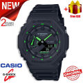 (Ready Stock) G .Shock GA2100 Men Watch Sport Watch Dual Time Display Water Resistant Shockproof and Waterproof World Time LED Men's Boy Sports Wrist Watches with 2 Years Warranty GA-2100-1A3.