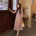 Summer dress for casual women's elegant chic fashion beach Party formal occasion korean style Floral Chiffon long dresses NS5603.