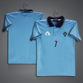 Portugal 7 Short Sleeve Polo Football Jersey For Men - Ronaldo 7 Number Polo Jersey - Portugal Jersey. 