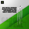 3Pcs Metal Spudger Repair Opening Tool for iPhone Laptop Tablet Smartphone.