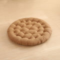 Cotton and linen cushions, solid color, thickened, enlarged Japanese futon, home meditation, yoga mats, balcony living room, tatami mats.