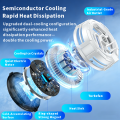 Mobilife Magnetic Phone Cooler for Gaming, High Power Semiconductor Cooling Fan for Phone, RGB Light.
