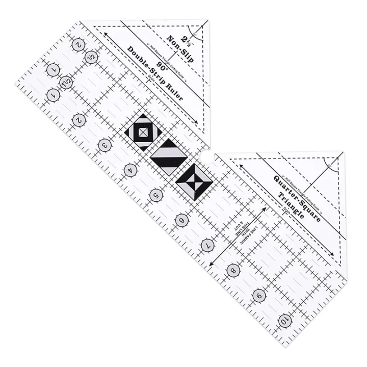 90%20Degree%20Double%20Strip%20Quilt%20Ruler,%2010%20Inch%20Acrylic%20Triangle%20Rulers%20-%20Image%202