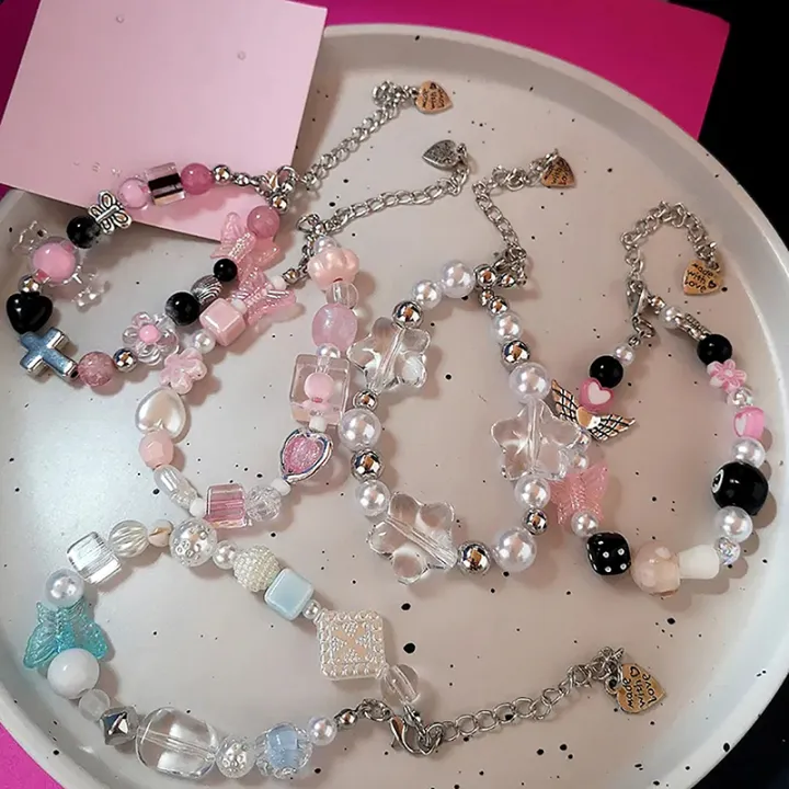 Goth%20Harajuku%20Cute%20Y2k%20Handmade%20Aesthetic%20Heart%20Star%20Charm%20Beads%20Bracelet%20For%20Women%20Girl%20Vintage%20Grunge%20EMO%202000s%20Accessories%20Qoddess%20-%20Image%202
