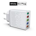 68W Fast USB Charger Quick Charge 3.0 5 Ports Wall Charger Adapter For IPhone 13 Samsung Xiaomi Huawei EU/US Plug Phone Charger. 