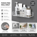 Bathroom shelf storage1pc Punch-free organizer shower wall shelf storage box kitchen basket bathroom accessories.