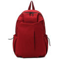 School bag backpack red junior high school hiking bag women's lightweight male college student large capacity travel travel waterproof backpack. 