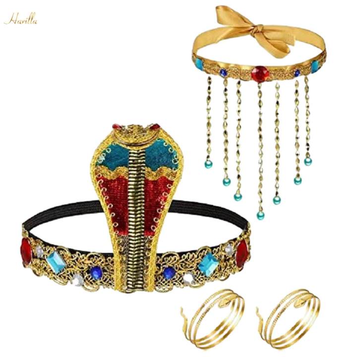 4x Women's Costume Accessories Snake Shaped Headdress Dress up for Carnival Cosplay