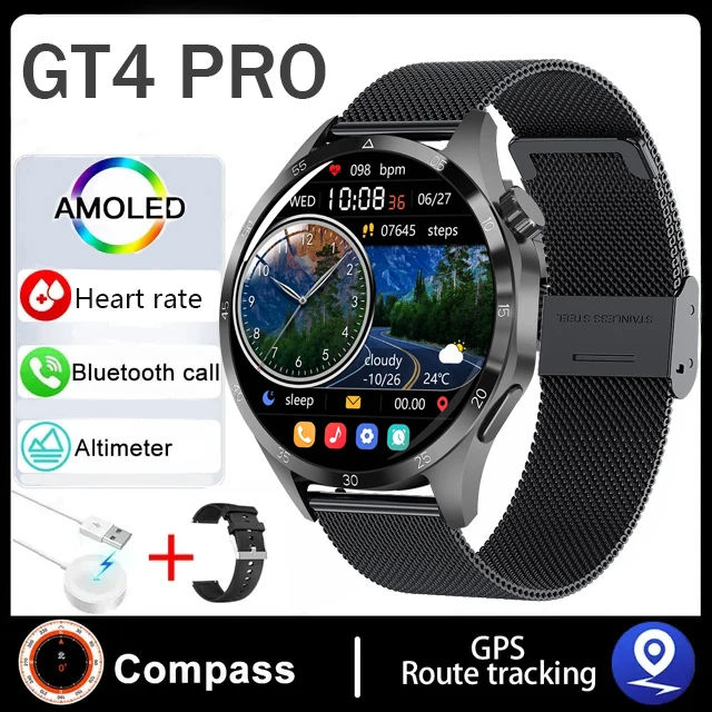 GT4%20PRO%20MAX%20Smart%20Men%20Watch%204%20Pro%201.6%20HD%20Color%20Screen%20Bluetooth%20Call%20Heart%20rate%20Blood%20Pressure%20Smartwatch%202024%20New%20For%20Huawei%20-%20Image%207