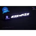 GIXXER BIKE LED LOGO Front Name plate LED Light For Hunk Motorcycle - 1pcs. 