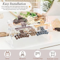 Acrylic Claw Clip Organizer Holder,360Degree Rotating Claw Clip Holder and Storage,Hair Clip Organizer Display for Women. 