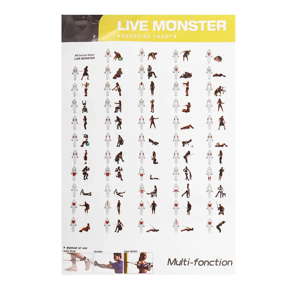 Optional 11PCS Multifunctional Resistance Bands Set Home Fitness