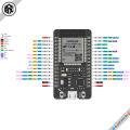 NodeMcu ESP32 32S Wroom Built-in WIFI + BLUETOOTH SoC Module CH340 32BIT, 240MHZ 30P DEVELOPMENT BOARD for Robotics, IOT and DIY Electronic Project.Alternative of Arduino and Raspberry pi..