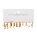 5 Pairs/Set Simple Metal Ring Earrings New Female Earings Women.
