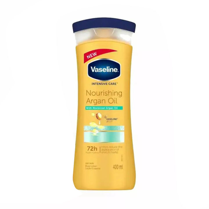400 ml Vaseline Lotion nourishing organ oil yellow color Any season used International South African Product for male / female