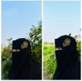 Embrodary printed niqab for muslim women one part niqab nose niqab. 