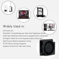 2 Pieces YOUNUON Dual Ball Bearing 30x30x10mm Blower Fan DC 5V/12V/24V 30mm 3010 Turbo Blower Cooling  Fan  Cooler Fan-5V Ball Dupont. 