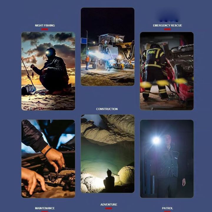 AGONIE%20SPORTS%20Household%20Work%20Light%20Flashlight%20USB%20Rechargeable%20Super%20Bright%20Head%20Touch%20Waterproof%20LED%20Headlamp%20Head-mounted%20Long-range%20Outdoor%20Fishing%20Light%20-%20Image%204