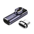 Type-c  Magnetic  Adapter Usb 4.0 C Male To Type-c Female Converter Cable Magnetic Elbow 40gb Connector. 