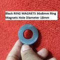 36x8mm Black RING MAGNETS 36x8mm Ring Magnets Hole Diameter 18mm  Multipurpose Permanent Round Ring Magnet Permanent Magnet. 