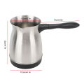 110V Electric Turkey Coffee Pot Electric Turkish Coffee Maker 600ml Stainless Steel Electric Turkish Coffee Machine US Plug.
