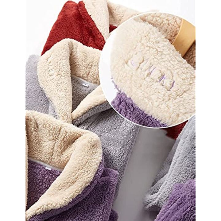 Fleece%20Pajamas%20for%20Women%20Soft%20Comfy%20Fluffy%20Pajamas%20Set%20Pullover%20Pants%20Loose%20Plush%20Warm%20Clothes%20for%20Winter%20Sleepwear%20-%20Image%206