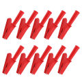 Nax 10Pcs Electric Crocodile Clips 20A 10Mm Opening Test Clip Connector Mini Probe Clamps For Electronic Instruments. 