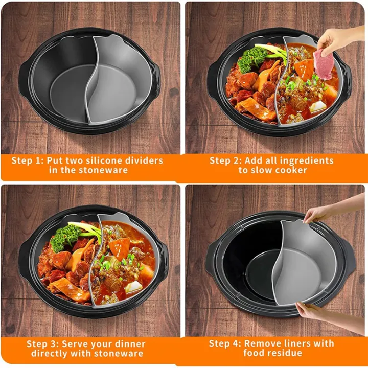 2%20Pcs%20Reusable%20Silicone%20Slow%20Cooker%20Divider%20Liners%20Slow%20Cooker%20Liners%20for%206-7-8%20QT%20Crocker%20Pot%20with%202%20Hand%20Clips,Replacement%20Plastic%20-%20Image%207