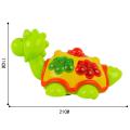 Cartoon Electric Lay Eggs Tortoise Creative Safety Plastic Toy with Mecanum Wheels. 