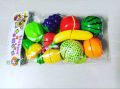 Play Food Toy cutting Fruit & Food cutter Set play Kitchen Kits early Education Toys for Girls AND BOYS 10 Pcs. 