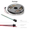 2X RGBW SK6812 (WS2812B) RGB + Warm White 5M 30 LEDs/Pixel/M Individually Addressable Flexible LED Strip IP30 DC5V. 