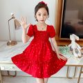 Fast delivery girl dresses kids dress short sleeve children's clothing girl princess dress baju baby girl clothes baju budak perempuan. 