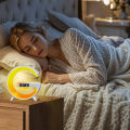 Wireless Charging Light Up Speaker G Shape LED Wireless Table Speaker Color Changing Alarm Clock Charger Stand Bedside Light (Charging only For Iphone). 