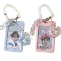 Ins Acrylic Photocard Holder Korea Kpop Idol Card Holder Transparent Photo Sleeves Portable Bus Card Protector Pendant Keychain. 