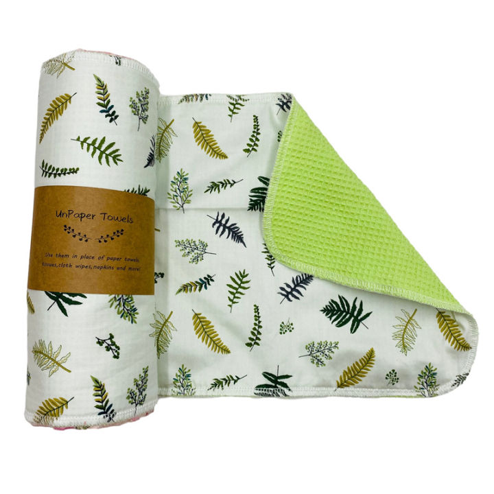 Reusable%20Paper%20Towels,Washable%202%20Ply%20Cotton%20Cleaning%20Cloths,Kitchen%20Dishcloths%20Bamboo%20Unpaper%20Towels%20Alternative%20-%20Image%205