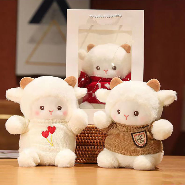 23cm%20Cute%20Sheep%20Plush%20Doll%20Fluffy%20Stuffed%20Soft%20Animal%20Throw%20Toy%20Valentine's%20Day%20Birthday%20Gift%20With%20Bag%20Party%20Home%20Decoration%20-%20Image%202