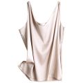 Strap Top Women Halter V Neck Basic White Cami Sleeveless Satin Silk Tank Tops Women'S Summer Camisole. 