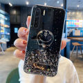 Phone case OPPO Reno 3 Shiny Ring Case Glitter Soft Transparent Doraemon Cases For OPPO Reno3 Back Cover Stars Moon Girls.