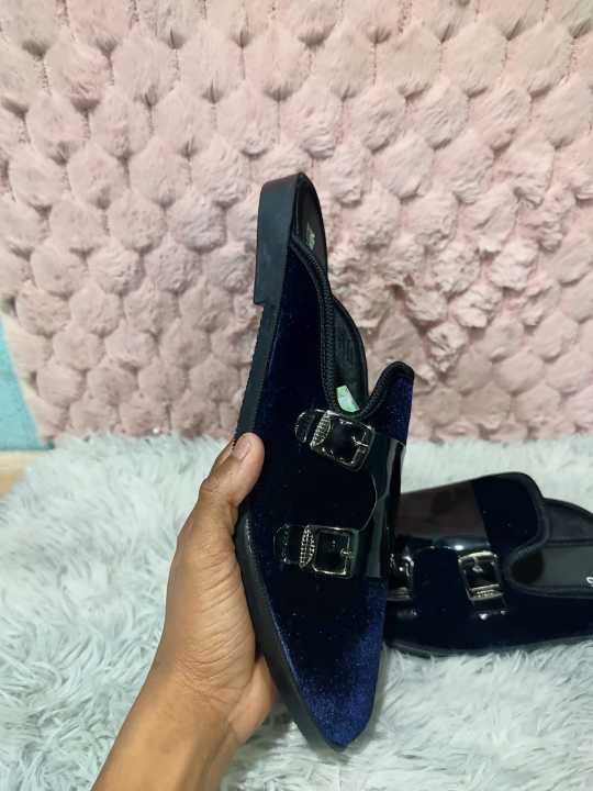 Velvet%20Fabrics%20Half%20Shoe%20Black%20Color%20For%20Men%20-%20Image%205