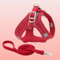 Pet Chest Harness And Leash Set Breathable And Reflective Safety ng At Night Chest S For s s Vest Style Harness. 