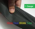 1 Gauge 18mm Heat Shrink Tube 18mm Black Heat shrink 1 Gauge Tubing Shrinkable Wrap Wire Cable Sleeve Set Heat Shrink Φ18mm Wire DIY Connector Repair.