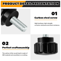 40pcs Carbon Steel Threaded Knurled Thumbscrew.