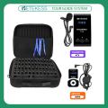 Retekess T130 Tour Guide System Wireless, Interpreter Device Portable 60 Slot Handbag, 4 Transmitters, 60 Receivers, for Church, Training, Translator. 