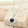 Wholesale 3D evil eye necklace pendant chains gold plated silver plated red evil eye decor jewelry man or woman necklace.