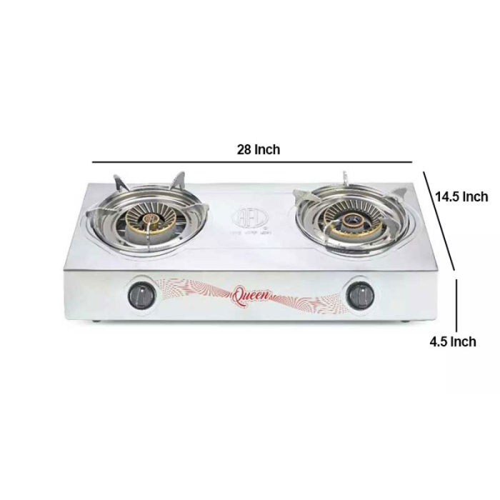 RFL DOU. SS AUTO GAS STOVE (QUEEN CI) LPG 83500