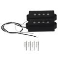 Pb P Bass Pickup Humbucker Pickup For 4 String P Bass Replacement Bass Guitar Part, Black. 