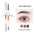 5 Color Ultra Slim Eyeborw Pencil With Brush Waterptoof Thin Brow Pen Smudge Proof Triangle Pen Dark Brown Eyebrow Tattoo Pen. 